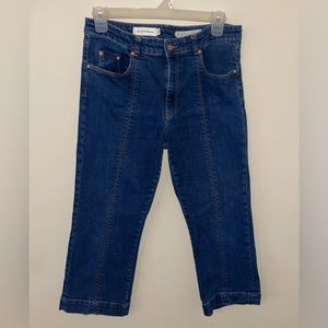 Anthropologie Pilcro and the Letterpress Pintuck Capri Jeans